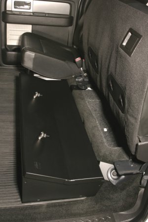 Ford F-150 Underseat Lockbox - Rear - Tuffy Products - 2/3 Length W/ Keyed Lock - `09-`14